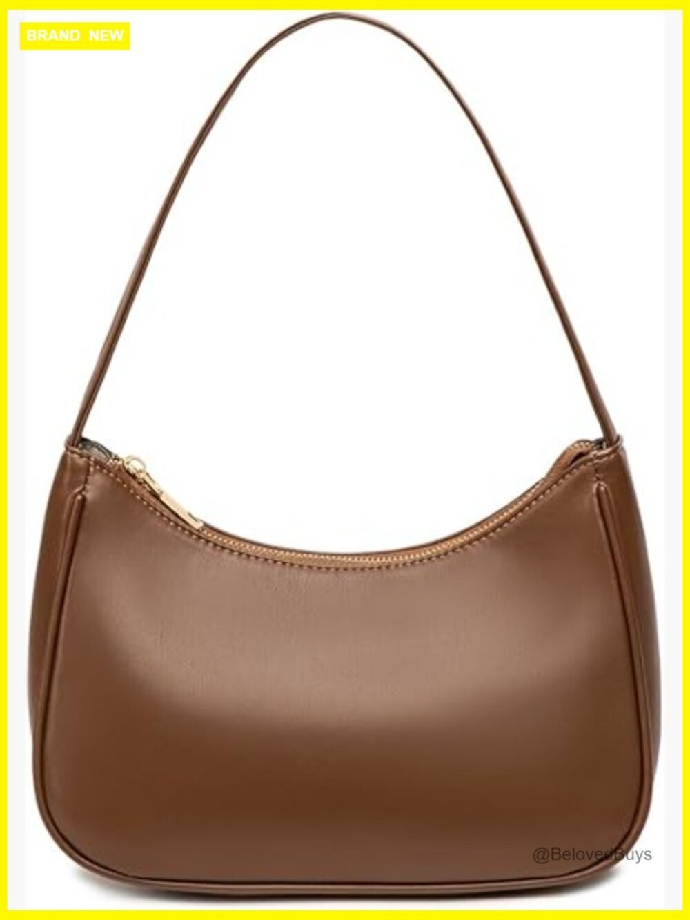 PU Leather Hobo Tote Handbag Mini Clutch Purse Zipper Closure